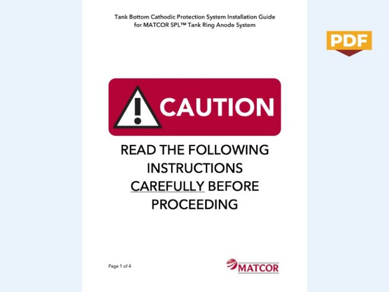 Tank Botton Cathodic Protection Systems Installation Guide